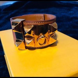 GORGEOUS HERMES COLLIER DE CHIEN BRACELET.